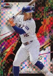 2024 Finest - Checkerboard Refractor #9 Francisco Lindor Front